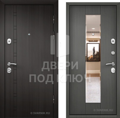 Дверь с шумоизоляцией венге в коттедж ДПК-8287