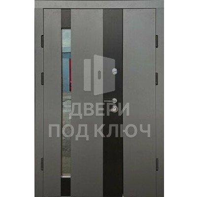 Входная классическая дверь с окном в квартиру, цена ДПК-11246